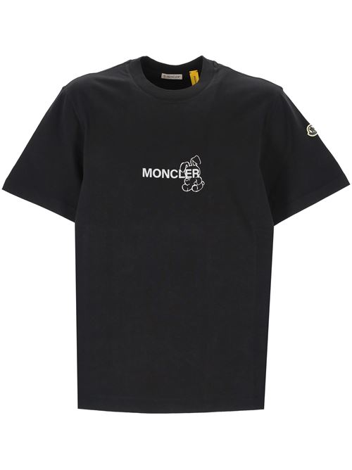 T-shirt Moncler x FRGMT in cotone con logo coniglietto Moncler Genius | 9U8C000-04M3265999